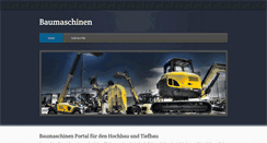 Desktop Screenshot of baumaschinen.at