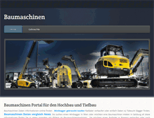 Tablet Screenshot of baumaschinen.at